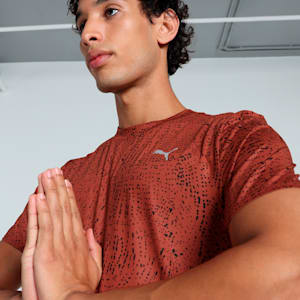 M Studio Cloudspun Printed Men's Training Tee, Mars Red, extralarge-IND
