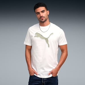 Men’s Cotton Graphic Printed T-shirt, PUMA White, extralarge-IND