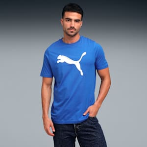 Men’s Cotton Graphic Printed T-shirt, Mountain Blue, extralarge-IND