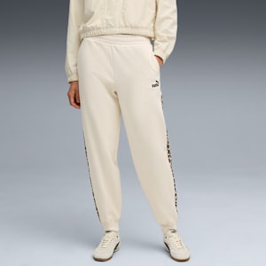 Essentials Animal Print Comfort High-Waist Sweatpants Women, Alpine Snow, extralarge-GBR