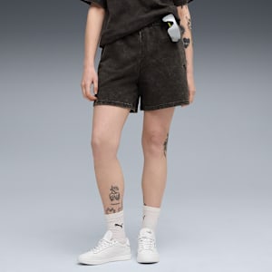 ESS ELEVATED Wash Shorts Women, PUMA Black, extralarge