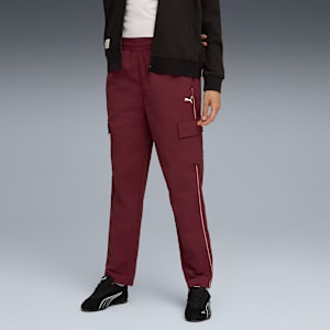 Pants tipo cargo de trama para mujer PUMA Sport, Ruby Shimmer, extralarge