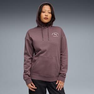 PUMA Class Relaxed Hoodie Women, Raisin, large