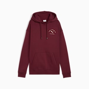PUMA Class Relaxed Hoodie Women, Ruby Shimmer, extralarge