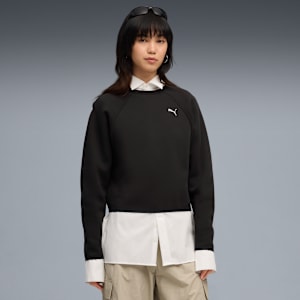 Evostripe Comfort Short Crew Women, PUMA Black, extralarge