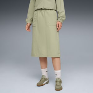 HER Women’s High-Waist Woven Skirt, Lux Army, extralarge-IND
