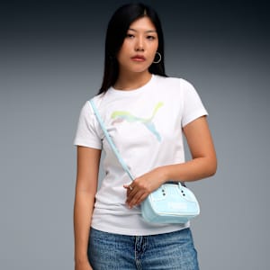 House of Graphics Women’s Crew Neck Cotton Tee, PUMA White, extralarge-IND