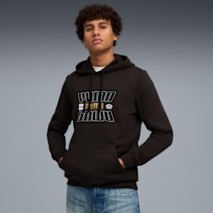 Sudadera con capucha ESS LOGO LAB Holiday para hombre, PUMA Black, extralarge