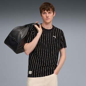 PUMA CLASS Men’s Striped Cotton Tee, PUMA Black, extralarge-IND