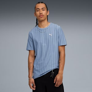 PUMA CLASS Men’s Striped Cotton Tee, Cool Blue, extralarge-IND