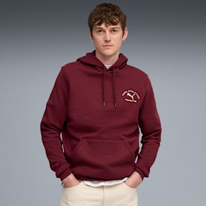 PUMA CLASS Graphic Hoodie Men, Ruby Shimmer, extralarge