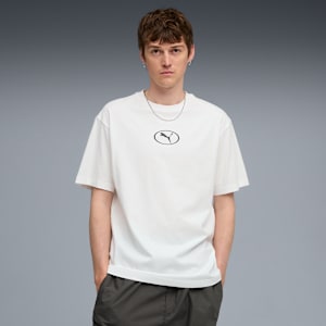 PUMA Sport Relaxed Graphic Tee Men, PUMA White, extralarge