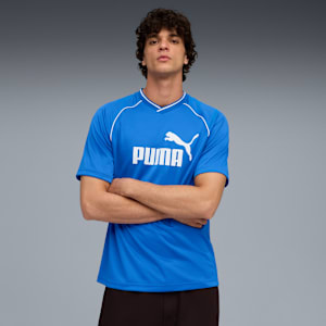 Jersey de fútbol para hombre Essentials, Mountain Blue, extralarge