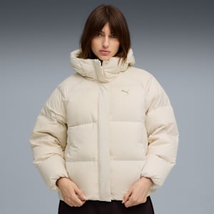 Outerwear Women's Hooded Down Puffer, Alpine Snow, extralarge