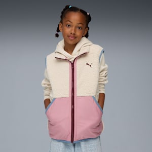 Hybrid Sherpa Vest Youth, Alpine Snow, extralarge