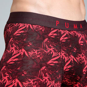 Nyl Men's Printed Trunk, Vineyard Wine-Fudge-Urban Red, extralarge-IND