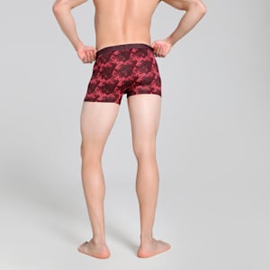 Nyl Men's Printed Trunk, Vineyard Wine-Fudge-Urban Red, extralarge-IND