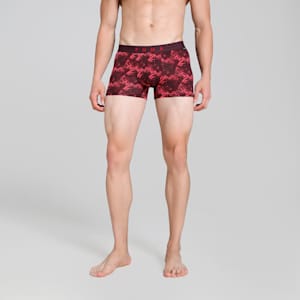 Nyl Men's Printed Trunk, Vineyard Wine-Fudge-Urban Red, extralarge-IND