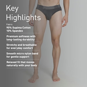 Supima Men's Briefs, Asphalt, extralarge-IND