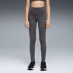 TAD Essentials All-Over Print Tights Youth, PUMA Black, extralarge