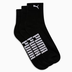 Half Terry Ankle-Length Unisex Socks Pack of 3, PUMA Black-PUMA Black-PUMA Black, extralarge-IND