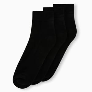 Half Terry Ankle-Length Unisex Socks Pack of 3, PUMA Black-PUMA Black-PUMA Black, extralarge-IND