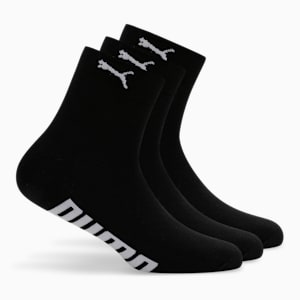 Half Terry Ankle-Length Socks Pack of 3, PUMA Black-PUMA Black-PUMA Black, extralarge-IND