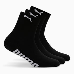 Half Terry Ankle-Length Unisex Socks Pack of 3, PUMA Black-PUMA Black-PUMA Black, extralarge-IND