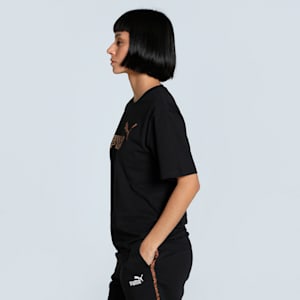 Graphic Animal Women's Relaxed Fit Tee, PUMA Black, extralarge-IND