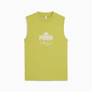 Playera sin mangas corte semi-ajustado para mujer PALM RESORT, Sea Kelp, extralarge