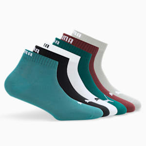 Quarter Plain Socks Pack of 6, Glacial Gray, extralarge-IND