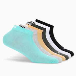 Quarter Plain Socks Pack of 6, PUMA Black-Medium Gray Heather-PUMA White, extralarge-IND