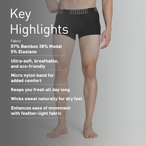 Bamboo Men's Trunks, PUMA Black-PUMA White, extralarge-IND