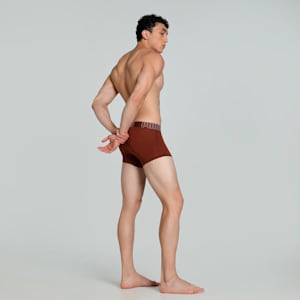 Bamboo Men's Trunks, Warm Chestnut-PUMA White, extralarge-IND