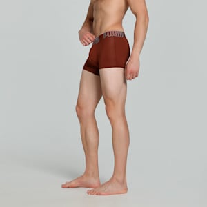 Bamboo Men's Trunks, Warm Chestnut-PUMA White, extralarge-IND