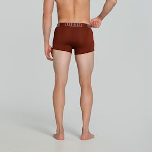 Bamboo Men's Trunks, Warm Chestnut-PUMA White, extralarge-IND