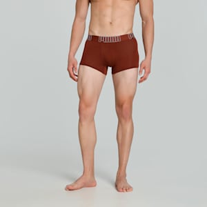 Bamboo Men's Trunks, Warm Chestnut-PUMA White, extralarge-IND