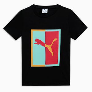 Box Graphic Youth Tee, PUMA Black, extralarge-IND
