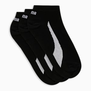 PUMA Unisex Sneaker Socks Pack of 3, PUMA Black-PUMA Black-PUMA Black, extralarge-IND