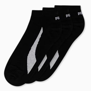 PUMA Unisex Sneaker Socks Pack of 3, PUMA Black-PUMA Black-PUMA Black, extralarge-IND
