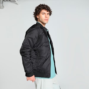 Men's Slim Fit Bomber Jacket, PUMA Black, extralarge-IND