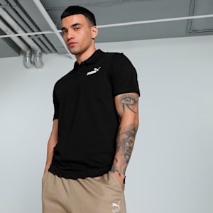 Men's Jersey Polo, Puma Black, extralarge-IND