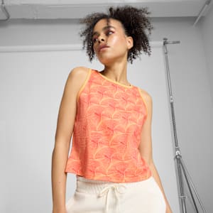 Débardeur à motifs ESSENTIAL GRAPHICS Femme, Peach Frost-AOP, extralarge