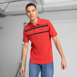 ESS ELEVATED Men's Polo Shirt, Red Fire, extralarge