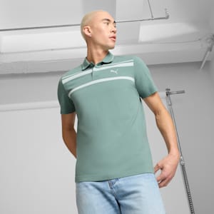 ESS ELEVATED Men's Polo Shirt, Green Moon, extralarge