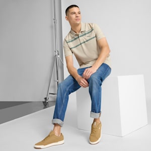 Polo ESS ELEVATED para hombre, Desert Dust, extralarge