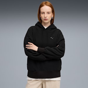 Her Women's Fleece Hoodie, PUMA Black, extralarge