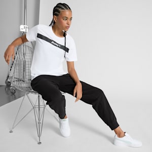 PUMA Upfront Line Women's Tee, PUMA White, extralarge