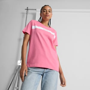 PUMA Upfront Line Women's Tee, Magic Rose, extralarge
