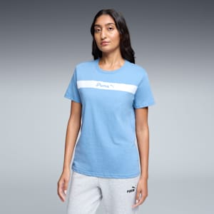 PUMA Upfront Line Women's Tee, Cool Blue, extralarge